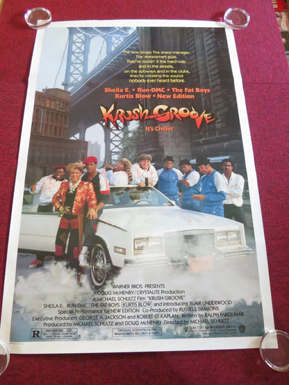 KRUSH GROOVE US ONE SHEET ROLLED POSTER SHEILA E. RUN DMC JOSEPH SIMMONS 1985