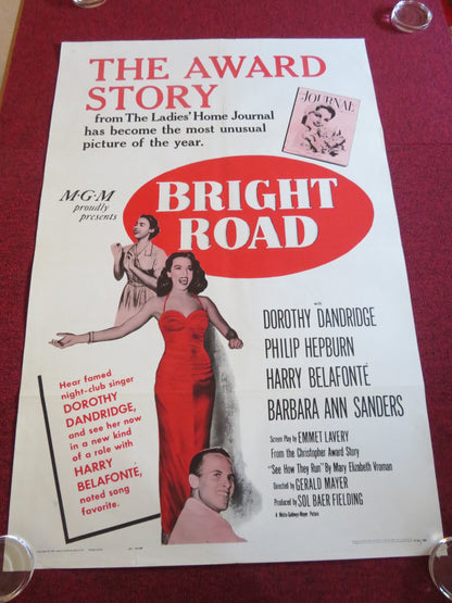 BRIGHT ROAD US ONE SHEET ROLLED POSTER DOROTHY DANDRIDGE PHILIP HEPBURN 1962