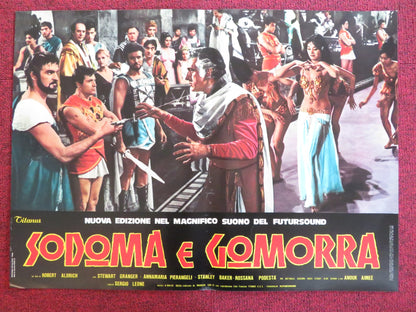 SODOM AND GOMORRAH - J ITALIAN FOTOBUSTA POSTER STEWART GRANGER PIER ANGELI 1962