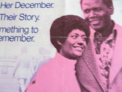 A WARM DECEMBER STYLE A  US ONE SHEET ROLLED POSTER SIDNEY POITIER 1973