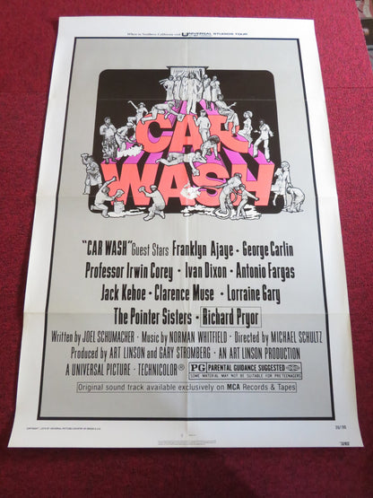 CAR WASH US ONE SHEET ROLLED POSTER FRANKLYN AJAYE SULLY BOYAR 1976