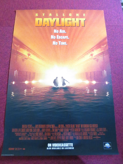 DAYLIGHT - B VHS VIDEO POSTER ROLLED SYLVESTER STALLONE VIGGO MORTENSEN 1996