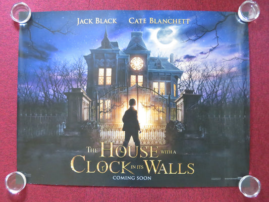 THE HOUSE WITH THE CLOCK IN ITS WALLS - B UK QUAD ROLLED POSTER JACK BLACK 2018