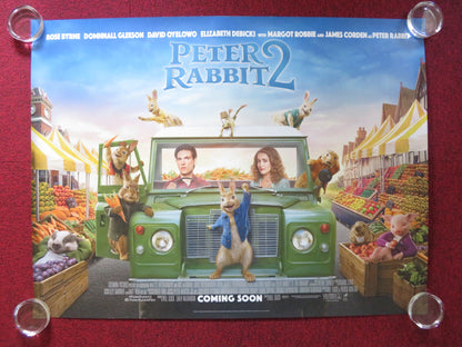 PETER RABBIT 2: THE RUNAWAY UK QUAD ROLLED POSTER ROSE BYRNE GLEESON 2021