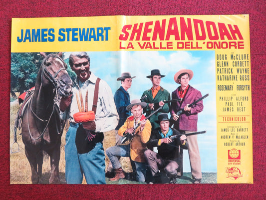 SHENANDOAH - D ITALIAN FOTOBUSTA POSTER JAMES STEWART DOUG MCCLURE 1965