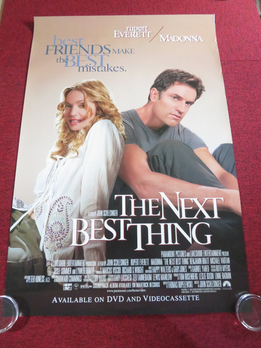 THE NEXT BEST THING DVD & VHS VIDEO POSTER ROLLED MADONNA RUPERT EVERETT 2000