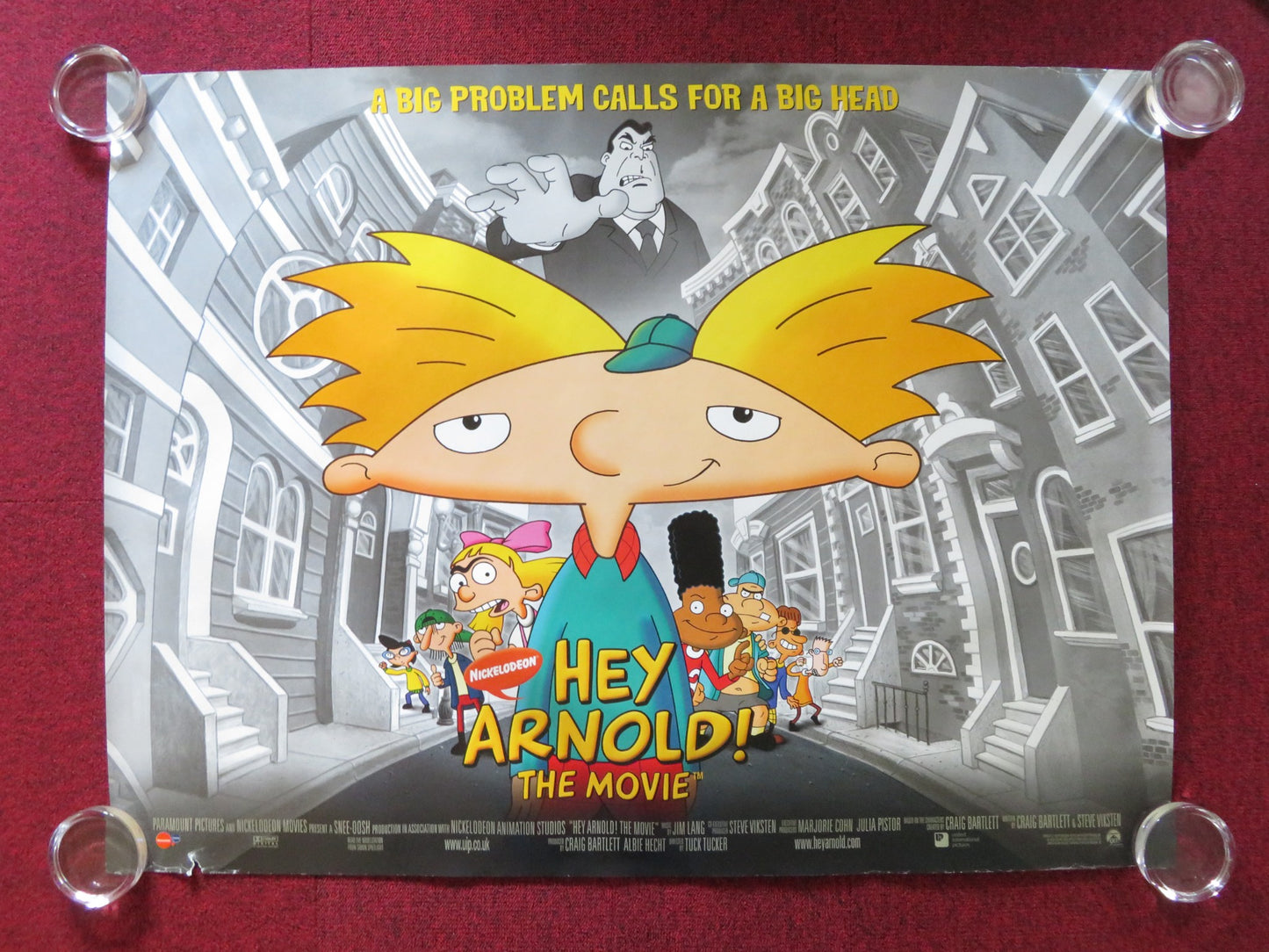 HEY ARNOLD! THE MOVIE UK QUAD ROLLED POSTER SPENCER KLEIN FRANCESCA SMITH 2002