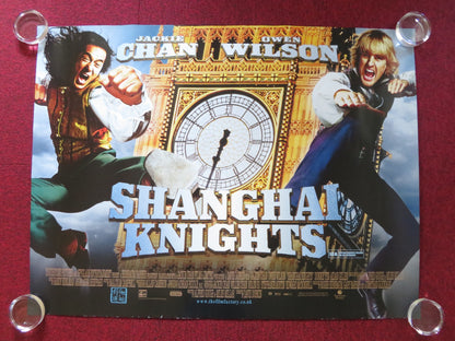 SHANGHAI KNIGHTS UK QUAD ROLLED POSTER JACKIE CHAN OWEN WILSON 2003