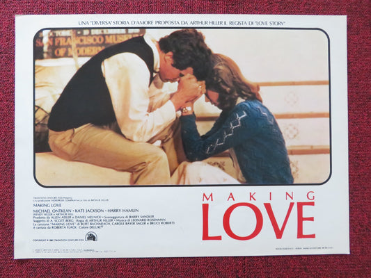 MAKING LOVE - A ITALIAN FOTOBUSTA POSTER MICHAEL ONTKEAN KATE JACKSON 1982