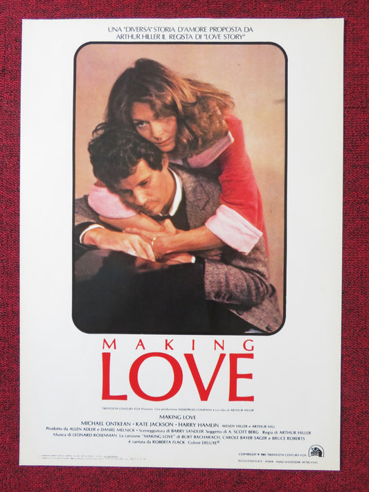 MAKING LOVE - D ITALIAN FOTOBUSTA POSTER MICHAEL ONTKEAN KATE JACKSON 1982