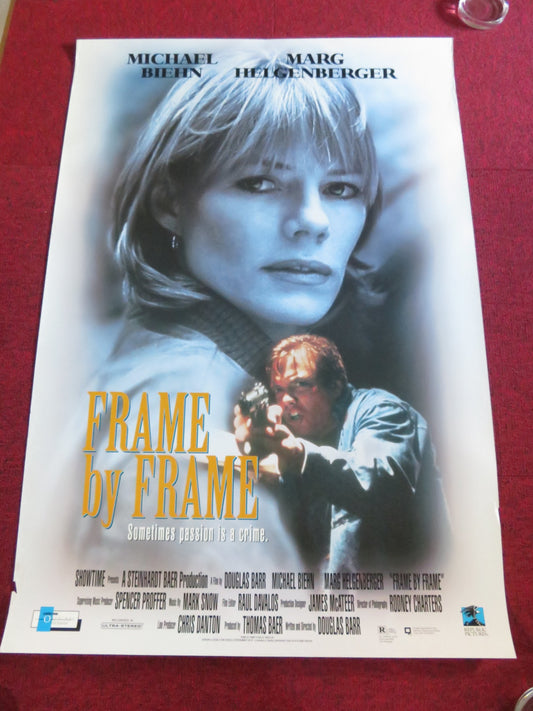 FRAME BY FRAME / CONUNDRUM VHS VIDEO POSTER ROLLED MICHAEL BIEHN 1996