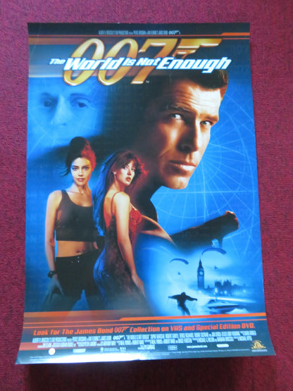 THE WORLD IS NOT ENOUGH DVD & VHS VIDEO POSTER ROLLED PIERCE BROSNAN 1999