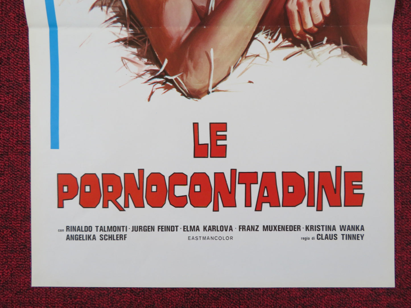 LE PORNOCONTADINE ITALIAN LOCANDINA POSTER RINALDO TALMONTI ELMA KARLOVA 1973