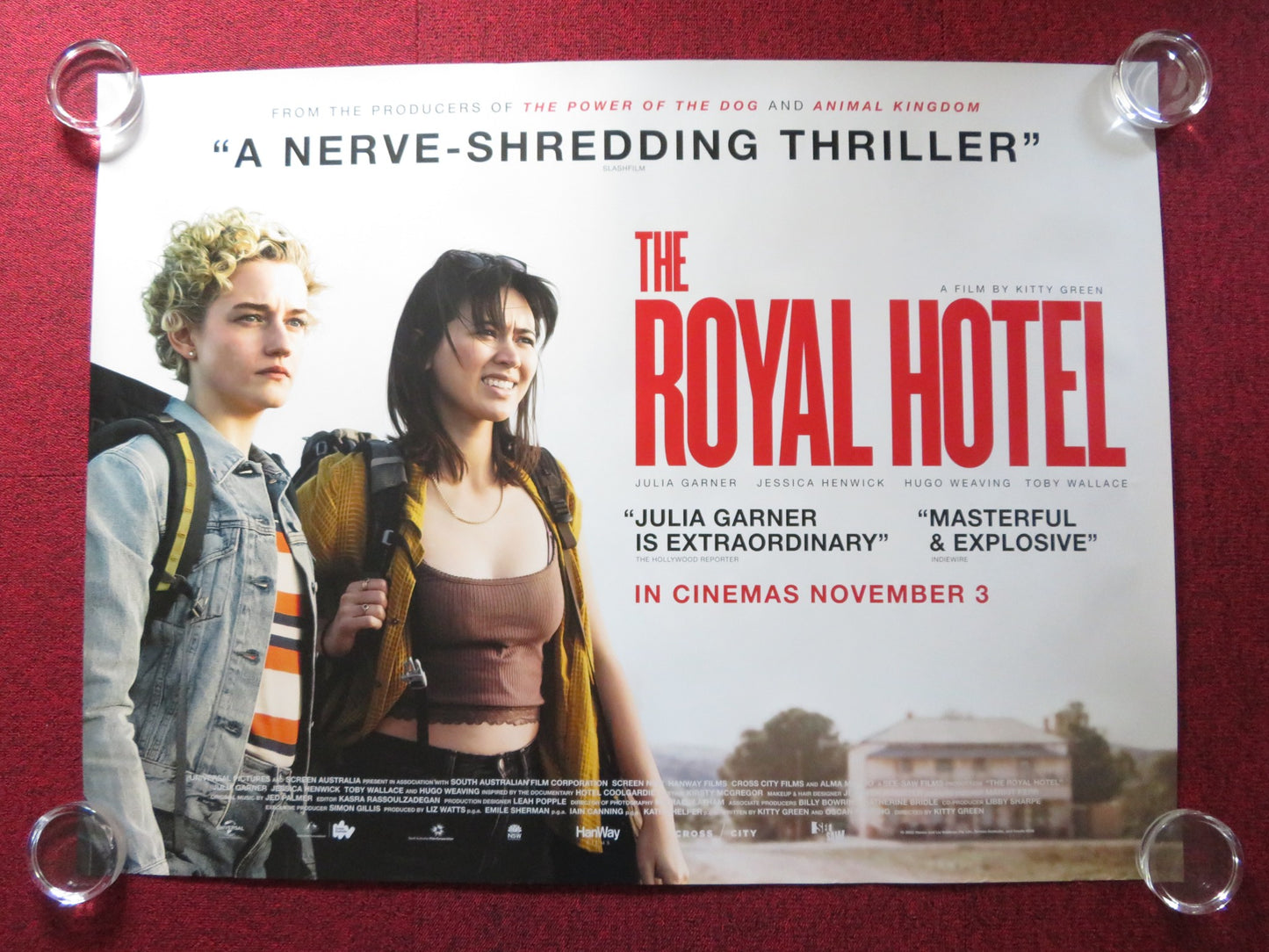 THE ROYAL HOTEL UK QUAD ROLLED POSTER JULIA GARNER JESSICA HENWICK 2023