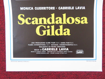 SCANDALOUS GILDA ITALIAN LOCANDINA POSTER MONICA GUERRITORE GABRIELE LAVIA 1985