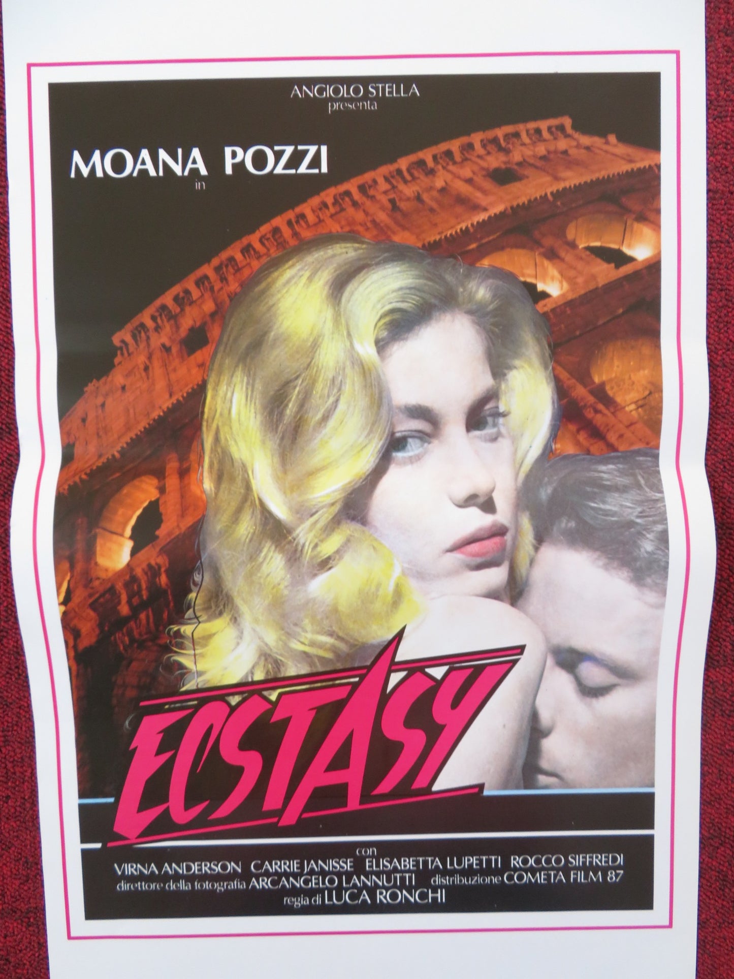 ECSTASY ITALIAN LOCANDINA POSTER MOANA POZZI VIRNA ANDERSON 1989