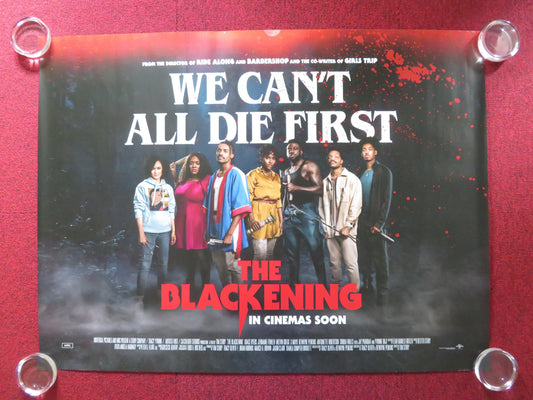 THE BLACKENING UK QUAD ROLLED POSTER GRACE BYERS JERMAINE FOWLER 2022