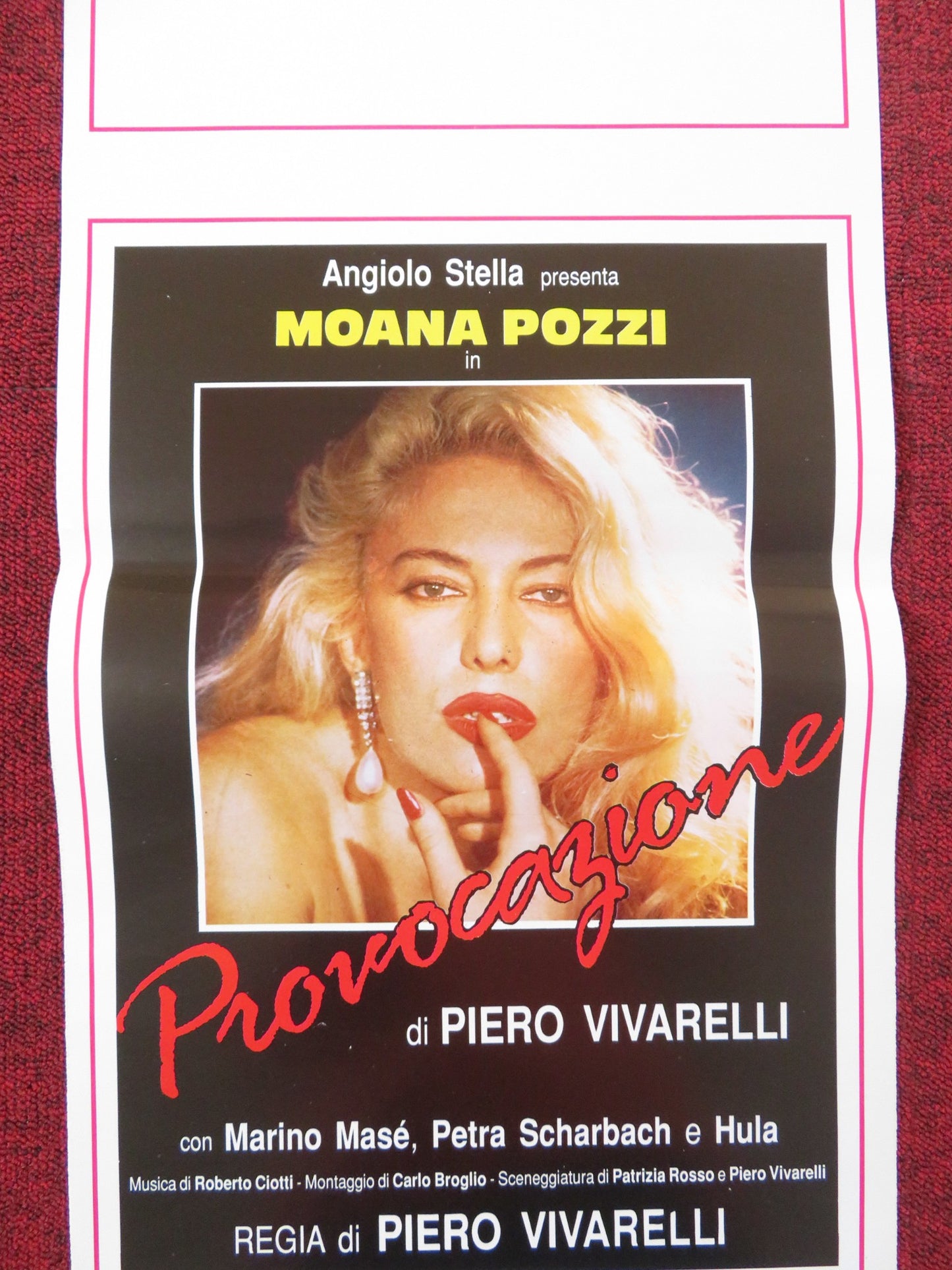 PROVOCAZIONE ITALIAN LOCANDINA POSTER MOANA POZZI MARINO MASE 1988