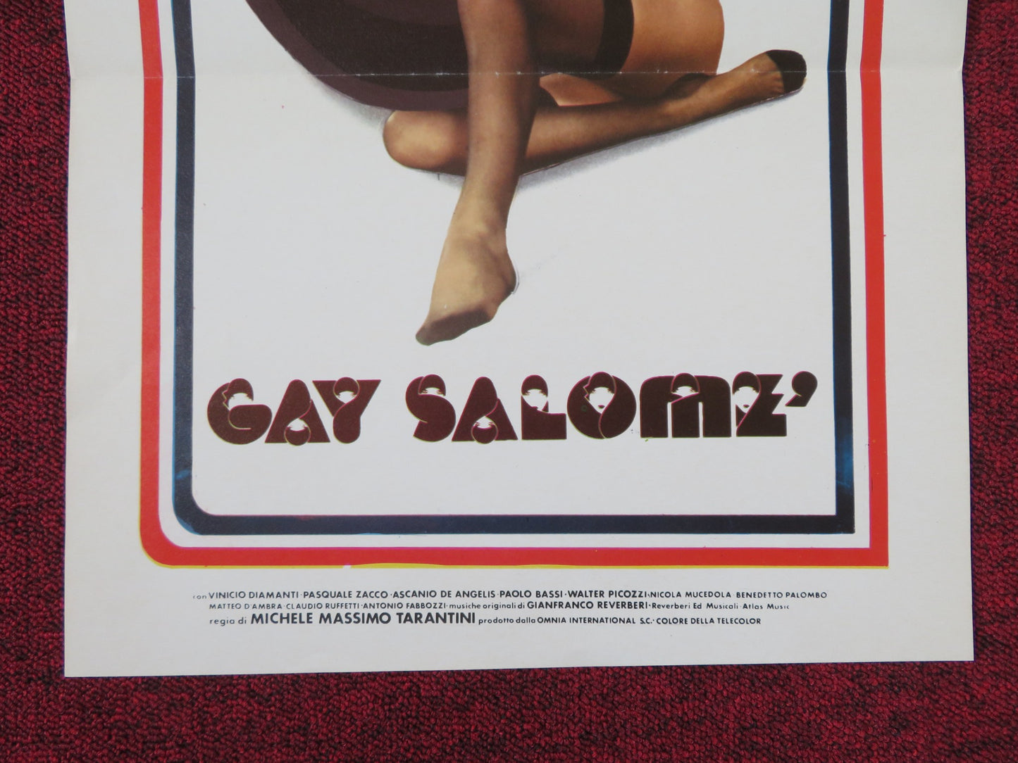 GAY SALOME ITALIAN LOCANDINA POSTER VINICIO DIAMANTI PASQUALE ZACCO 1980