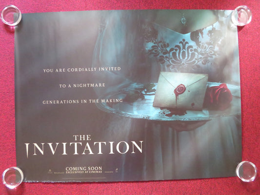 THE INVITATION UK QUAD ROLLED POSTER NATHALIE EMMANUEL THOMAS DOHERTY 2022