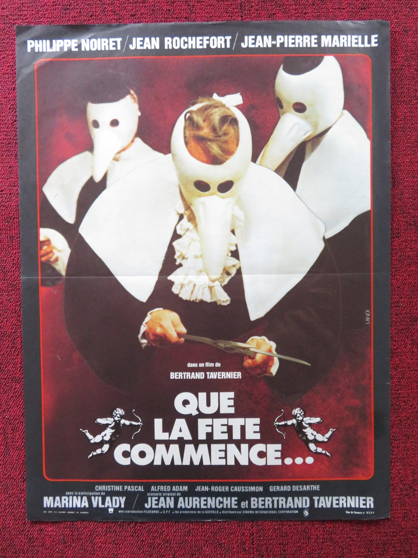 LET JOY REIGN SUPREME FRENCH POSTER PHILIPPE NOIRET JEAN ROCHEFORT 1975