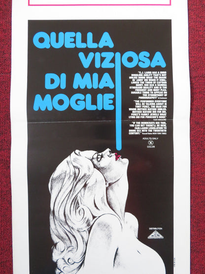 QUELLA VIZIOSA DI MIA MOGLIE ITALIAN LOCANDINA POSTER C. J. LAING T. PEREZ 1975