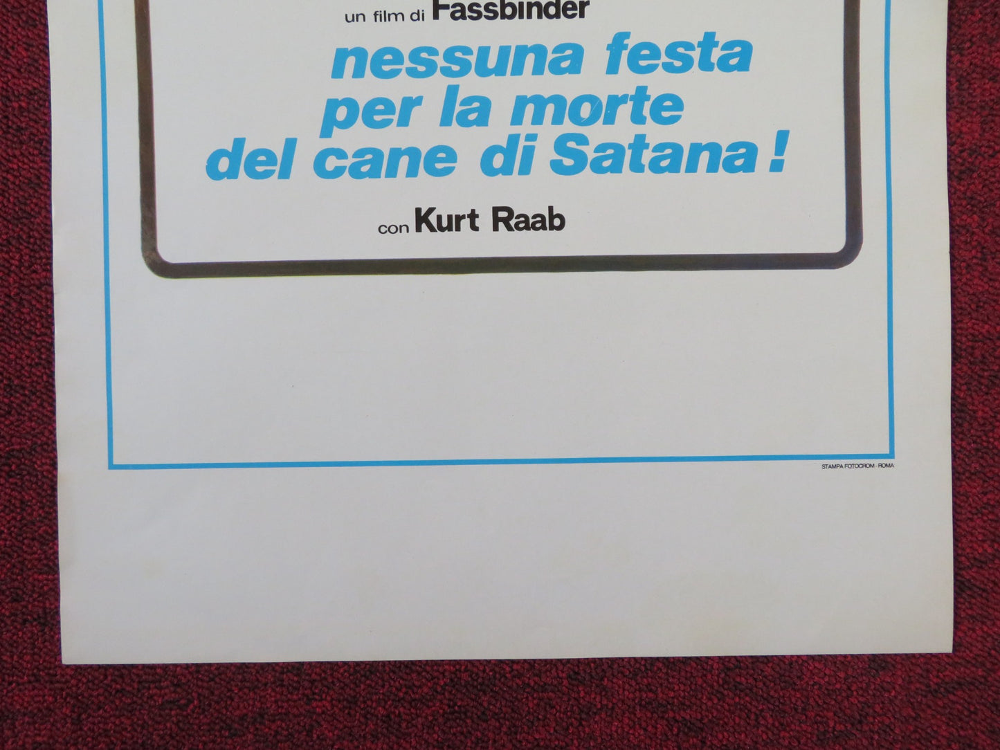 SATAN'S BREW ITALIAN LOCANDINA POSTER KURT RAAB MARGIT CARSTENSEN 1976