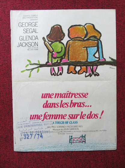 A TOUCH OF CLASS FRENCH POSTER GEORGE SEGAL GLENDA JACKSON 1973