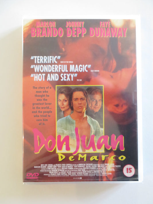 DON JUAN DEMARCO (DVD) JOHNNY DEPP MARLON BRANDO 1994 REGION 2