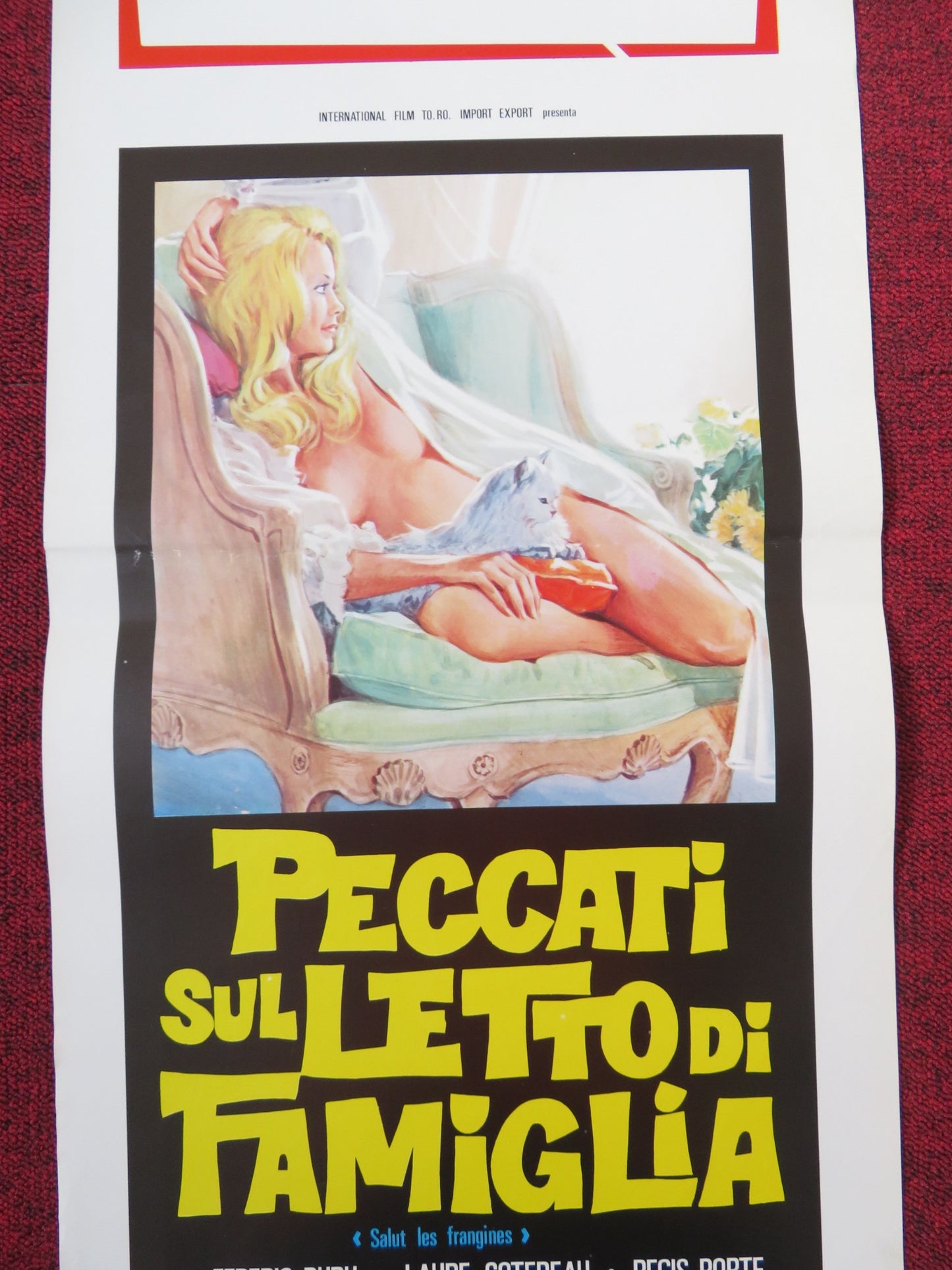 PECCATI SUL LETTO DI FAMIGLIA ITALIAN LOCANDINA POSTER FREDERIC DURU 1976