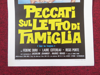 PECCATI SUL LETTO DI FAMIGLIA ITALIAN LOCANDINA POSTER FREDERIC DURU 1976