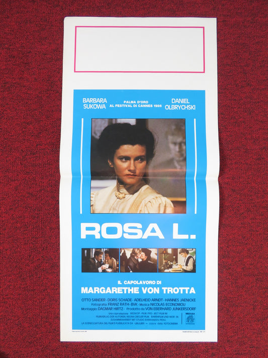 ROSA LUXEMBURG ITALIAN LOCANDINA POSTER BARBARA SUKOWA DANIEL OLBRYCHSKI 1986