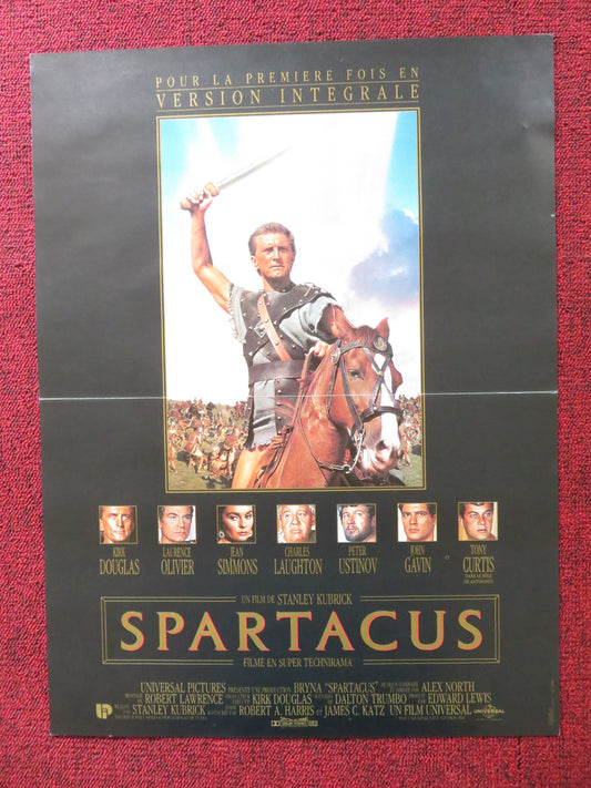 SPARTACUS FRENCH POSTER KUBRICK DOUGLAS OLIVIER CURTIS R1991