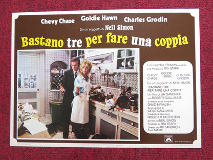 SEEMS LIKE OLD TIMES - B ITALIAN FOTOBUSTA POSTER GOLDIE HAWN CHEVY CHASE 1980