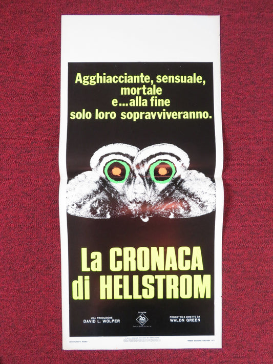 THE HELLSTROM CHRONICLE ITALIAN LOCANDINA POSTER LAWRENCE PRESSMAN 1971