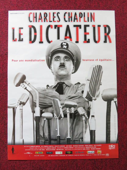 THE GREAT DICTATOR ROLLED FRENCH POSTER CHARLES CHAPLIN R2002