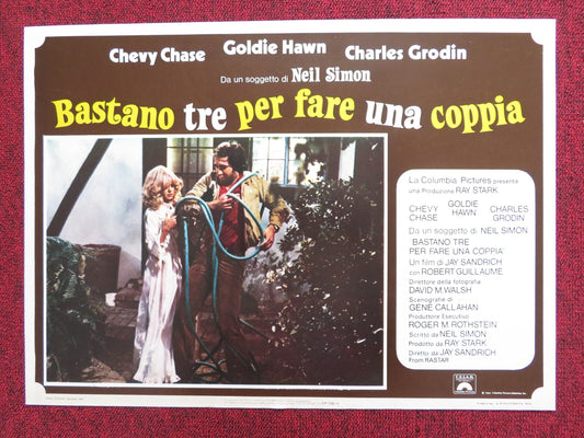 SEEMS LIKE OLD TIMES - D ITALIAN FOTOBUSTA POSTER GOLDIE HAWN CHEVY CHASE 1980