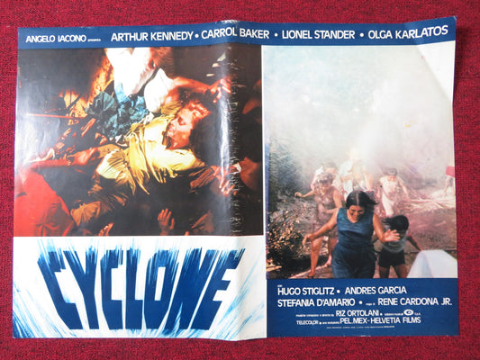 CYCLONE - A ITALIAN FOTOBUSTA POSTER ARTHUR KENNEDY CARROL BAKER 1978