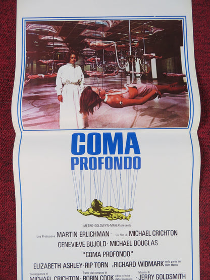 COMA ITALIAN LOCANDINA POSTER GENEVIEVE BUJOLD MICHAEL DOUGLAS 1978