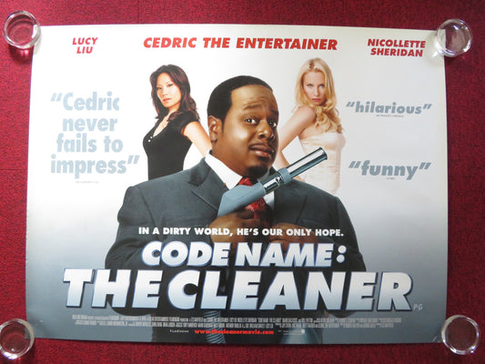 CODE NAME: THE CLEANER UK QUAD ROLLED POSTER CEDRIC THE ENTERTAINER L. LIU 2007