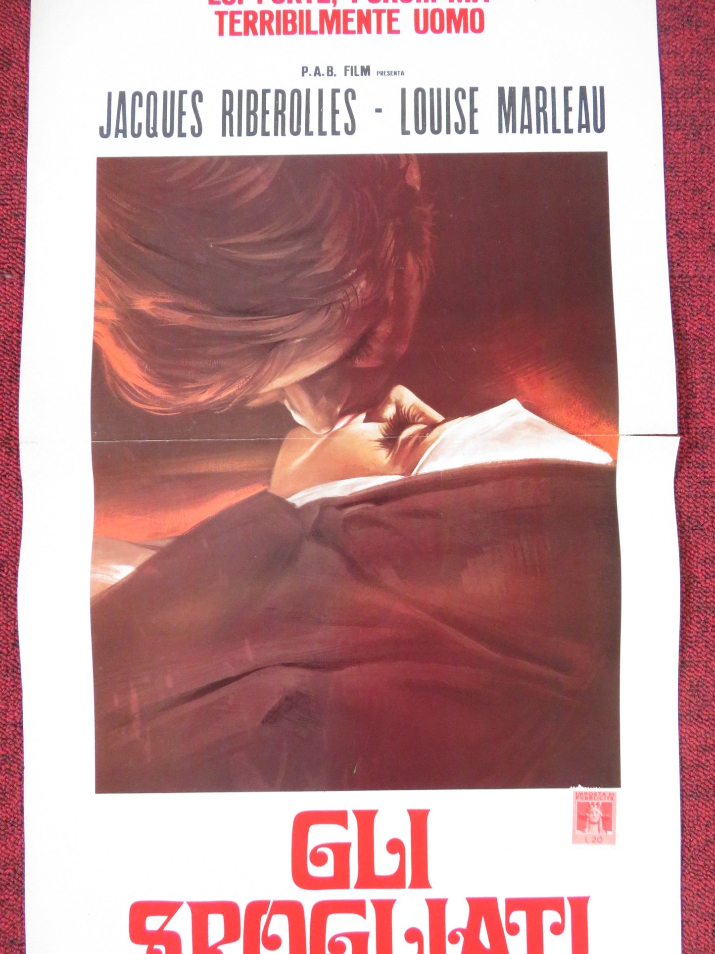 VIRGIN LOVERS ITALIAN LOCANDINA POSTER JACQUES RIBEROLLES LOUISE MARLEAU 1971