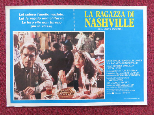 COAL MINER'S DAUGHTER - E ITALIAN FOTOBUSTA POSTER SISSY SPACEK LEE JONES 1980