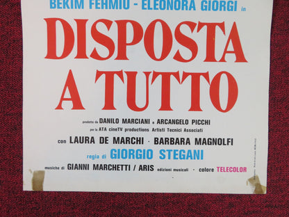 READY FOR ANYTHING ITALIAN LOCANDINA POSTER BEKIM FEHMIU ELEONORA GIORGI 1977