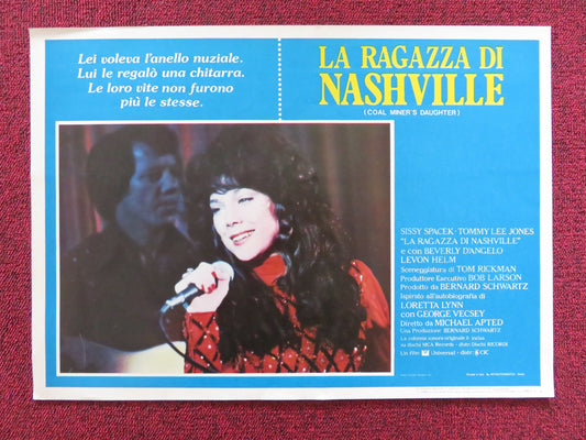 COAL MINER'S DAUGHTER - G ITALIAN FOTOBUSTA POSTER SISSY SPACEK LEE JONES 1980