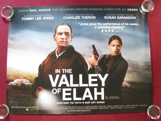 IN THE VALLEY OF ELAH- B  UK QUAD ROLLED POSTER TOMMY LEE JONES C. THERON 2007