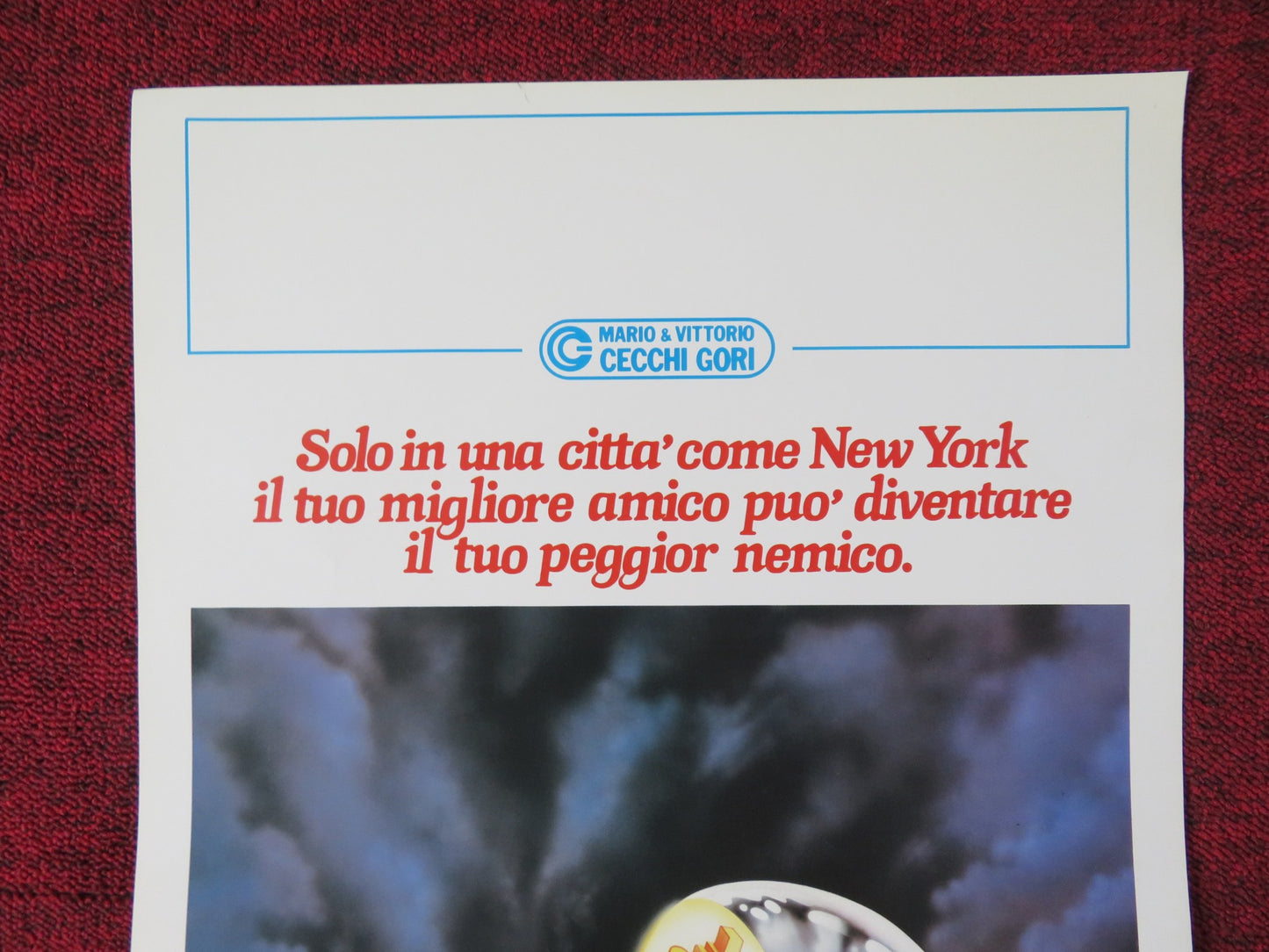 DENTRO LA GRANDE MELA / FIVE CORNERS ITALIAN LOCANDINA POSTER JODIE FOSTER 1988