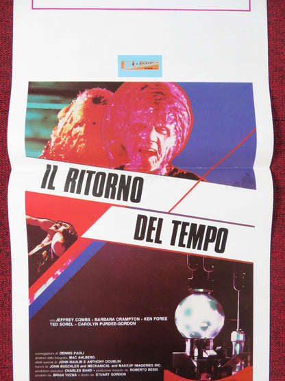 FROM BEYOND ITALIAN LOCANDINA POSTER JEFFREY COMBS BARBARA CRAMPTON 1986