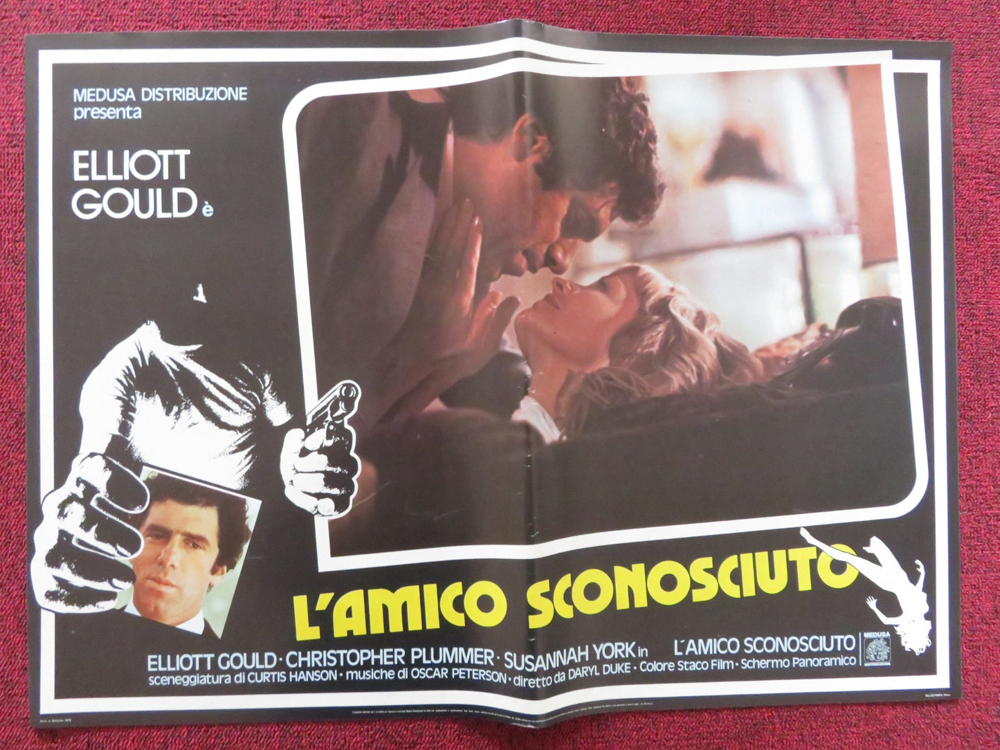 THE SILENT PARTNER - A ITALIAN FOTOBUSTA POSTER ELLIOTT GOULD PLUMMER 1978