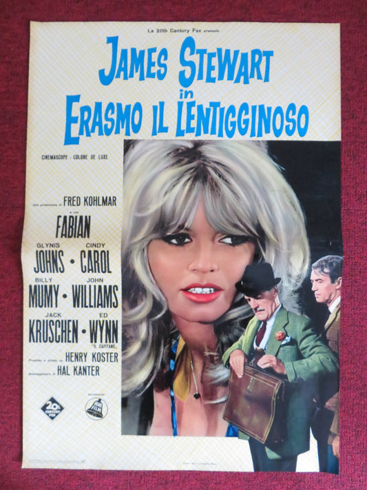 DEAR BRIGITTE - A ITALIAN FOTOBUSTA POSTER JAMES STEWART GLYNIS JOHNS 1965