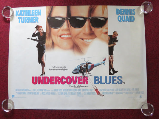 UNDERCOVER BLUES UK QUAD ROLLED POSTER DENNIS QUAID KATHLEEN TURNER 1993